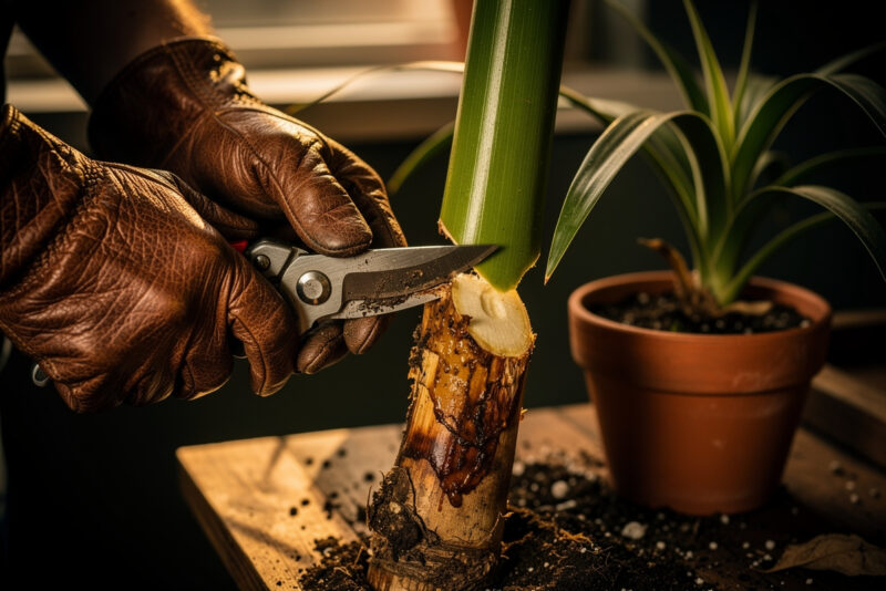 Tronc de yucca pourri : comment le couper pour le sauver ?